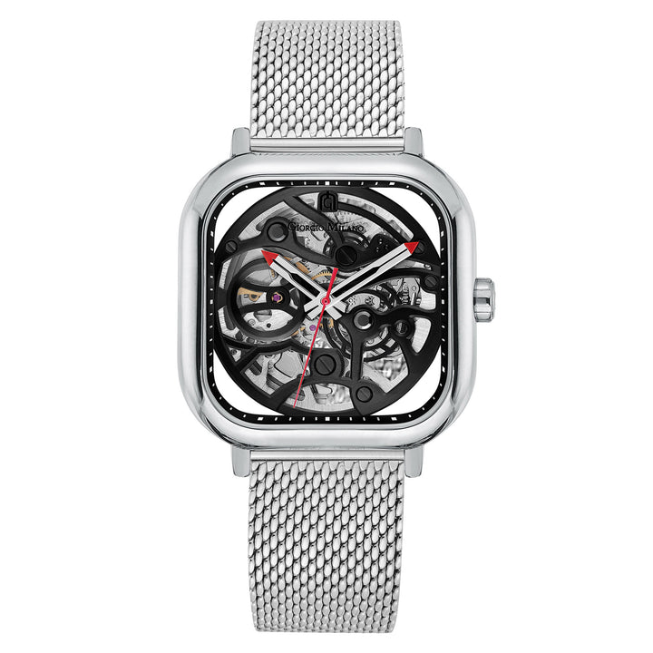 Giorgio Milano Silver Mesh Automatic Men's Watch - 229ST3