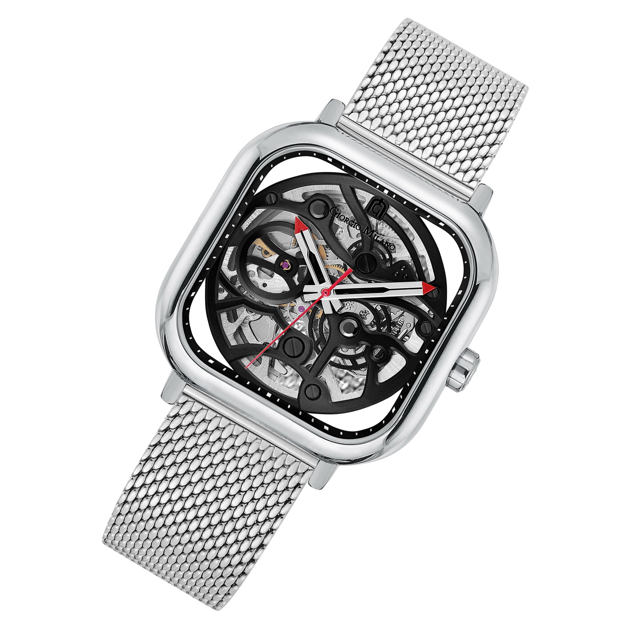 Giorgio Milano Silver Mesh Automatic Men's Watch - 229ST3