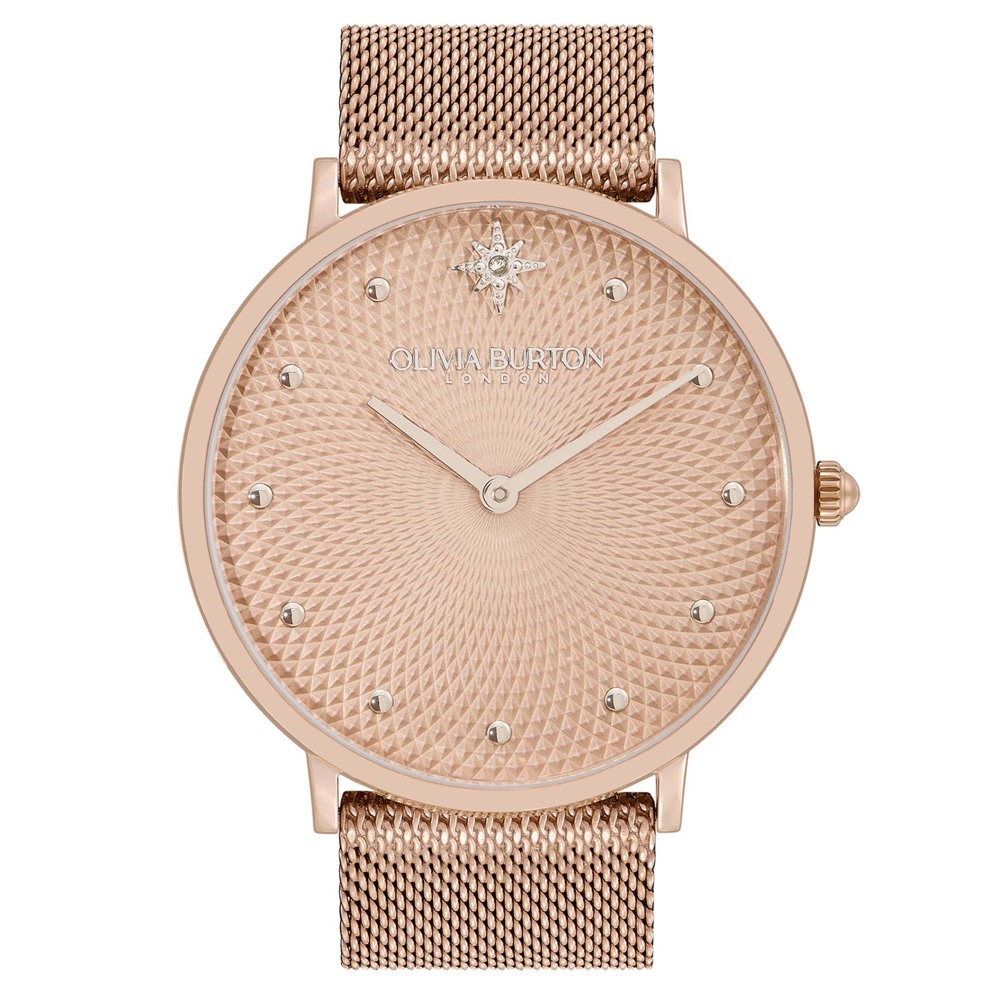 Olivia Burton Carnation Gold Steel Dial Women's Watch - 24000025