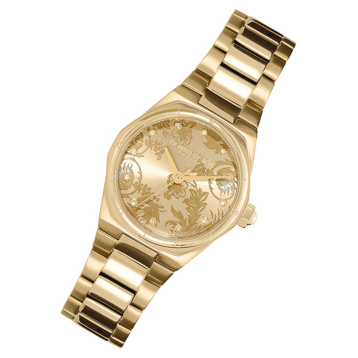 Olivia Burton Gold Steel Light Gold Dial Women's Watch - 24000109