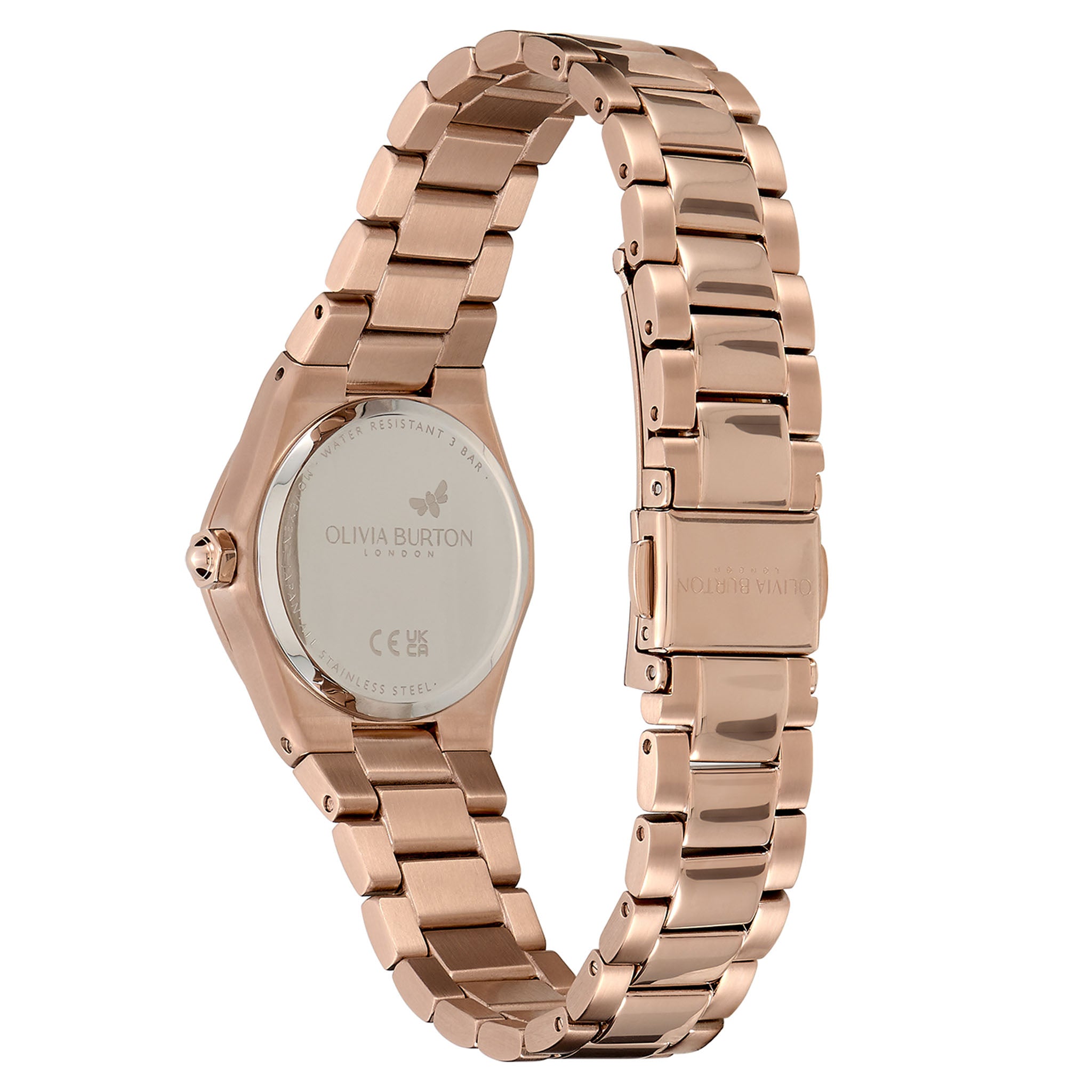 Olivia Burton Carnation Gold Steel Dial Women's Watch - 24000110