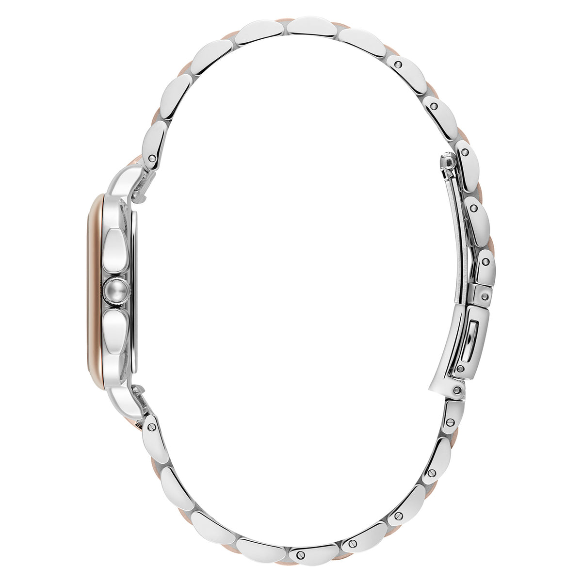 Olivia Burton Two-Tone Steel Silver White Dial Women's Watch - 24000125