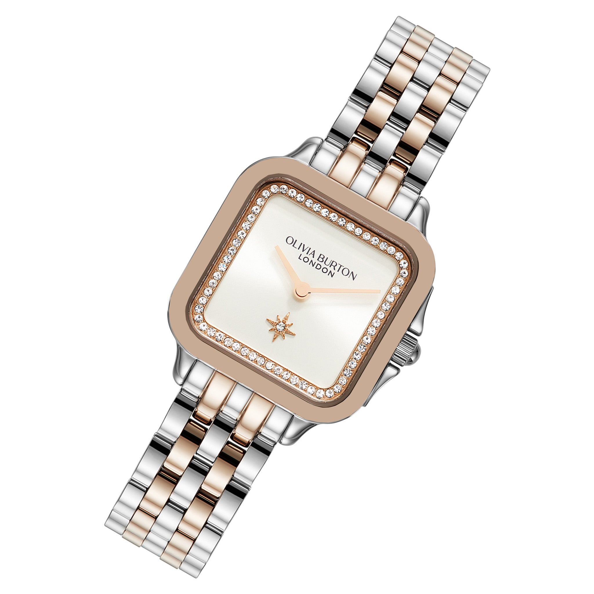 Olivia Burton Two Tone Steel Silver White Dial Women s Watch 2400012 The Watch Factory Australia