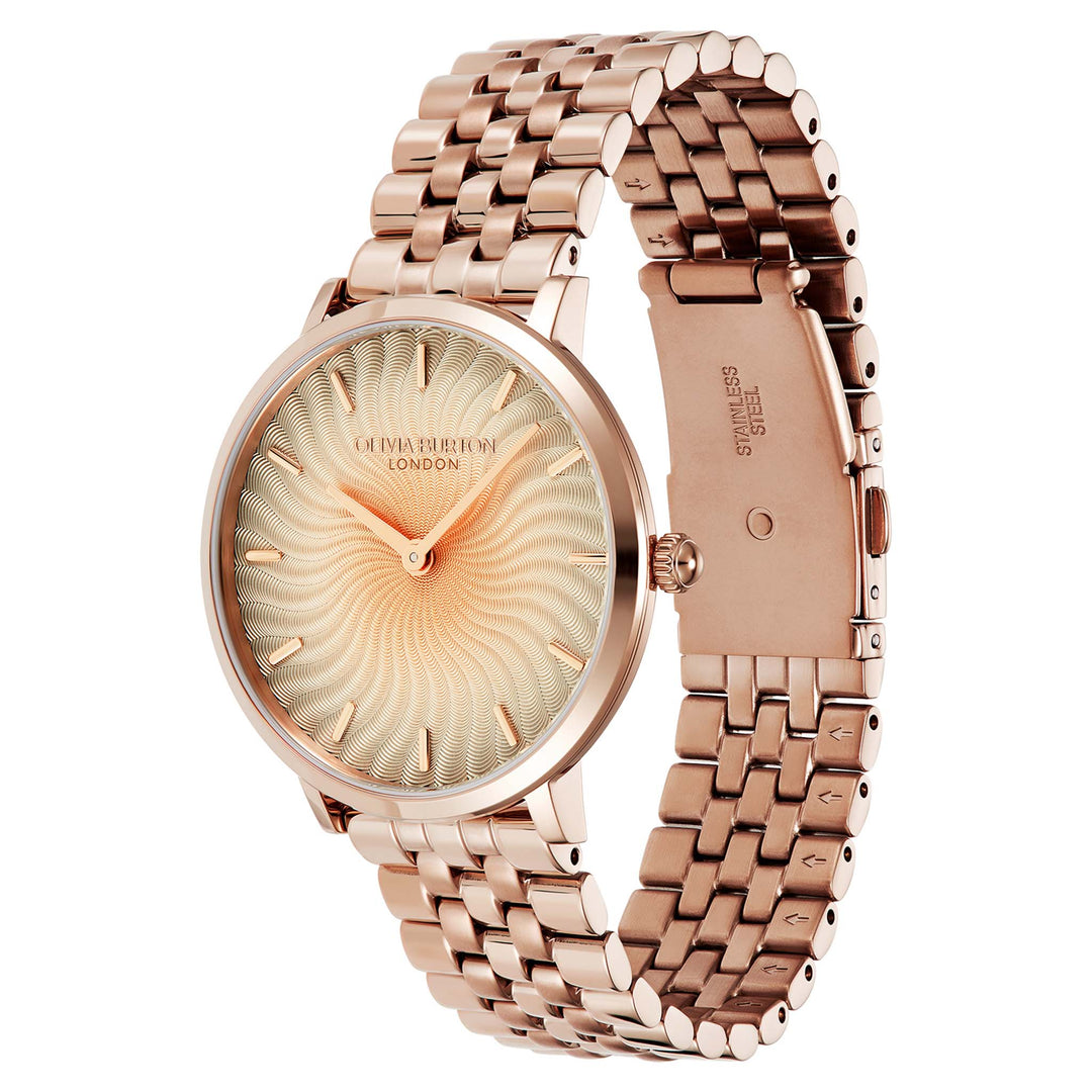 Olivia Burton Rose Gold Steel Light Rose Gold Dial Women's Watch - 24000139