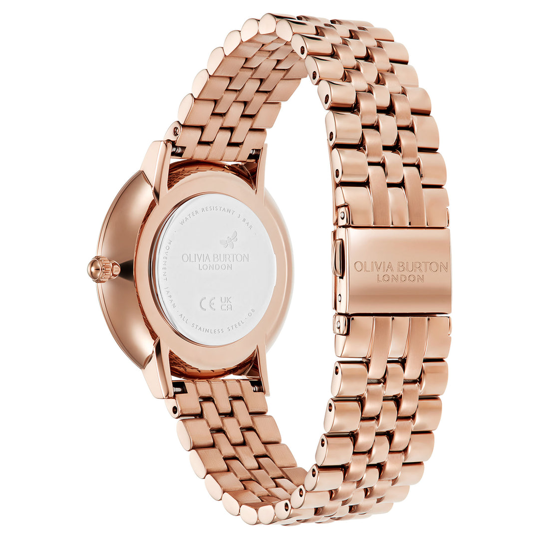 Olivia Burton Rose Gold Steel Light Rose Gold Dial Women's Watch - 24000139