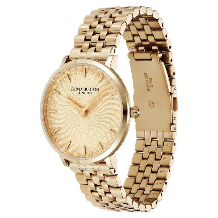 Olivia Burton Gold Steel Light Gold Dial Women's Watch - 24000140