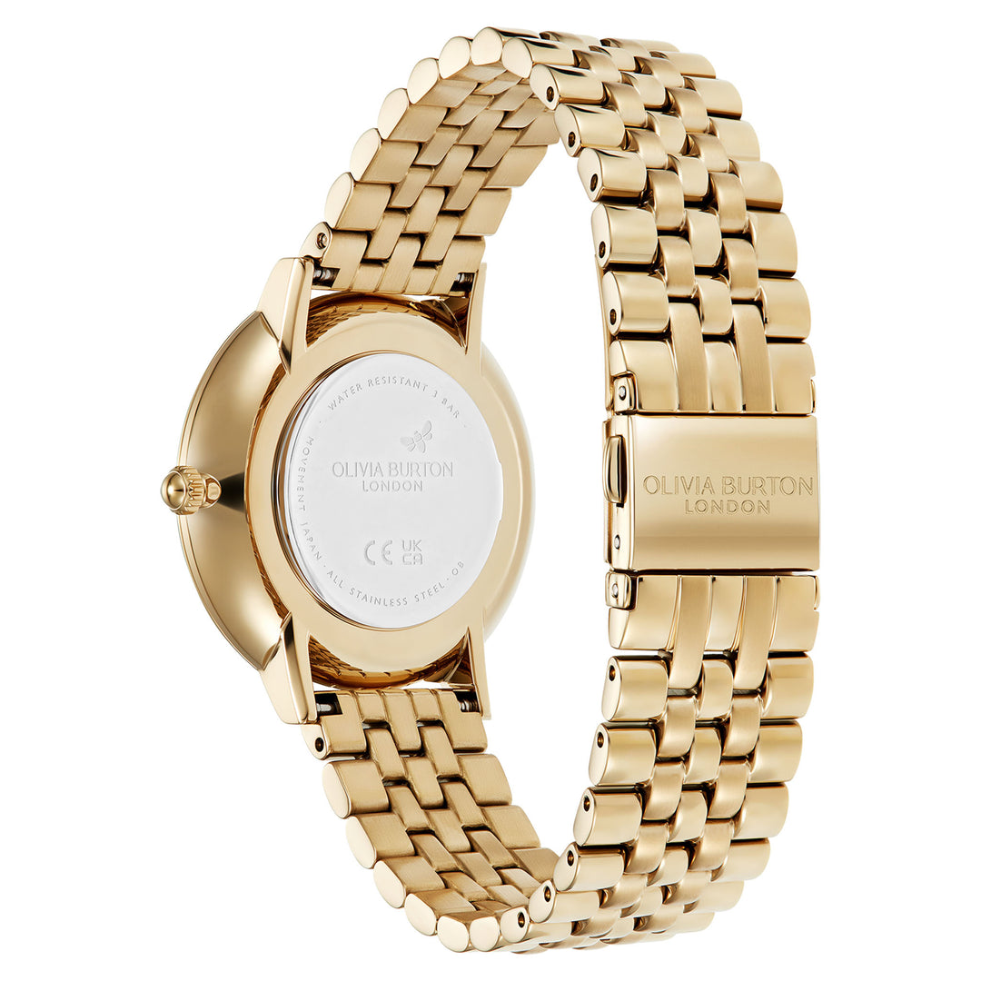 Olivia Burton Gold Steel Light Gold Dial Women's Watch - 24000140