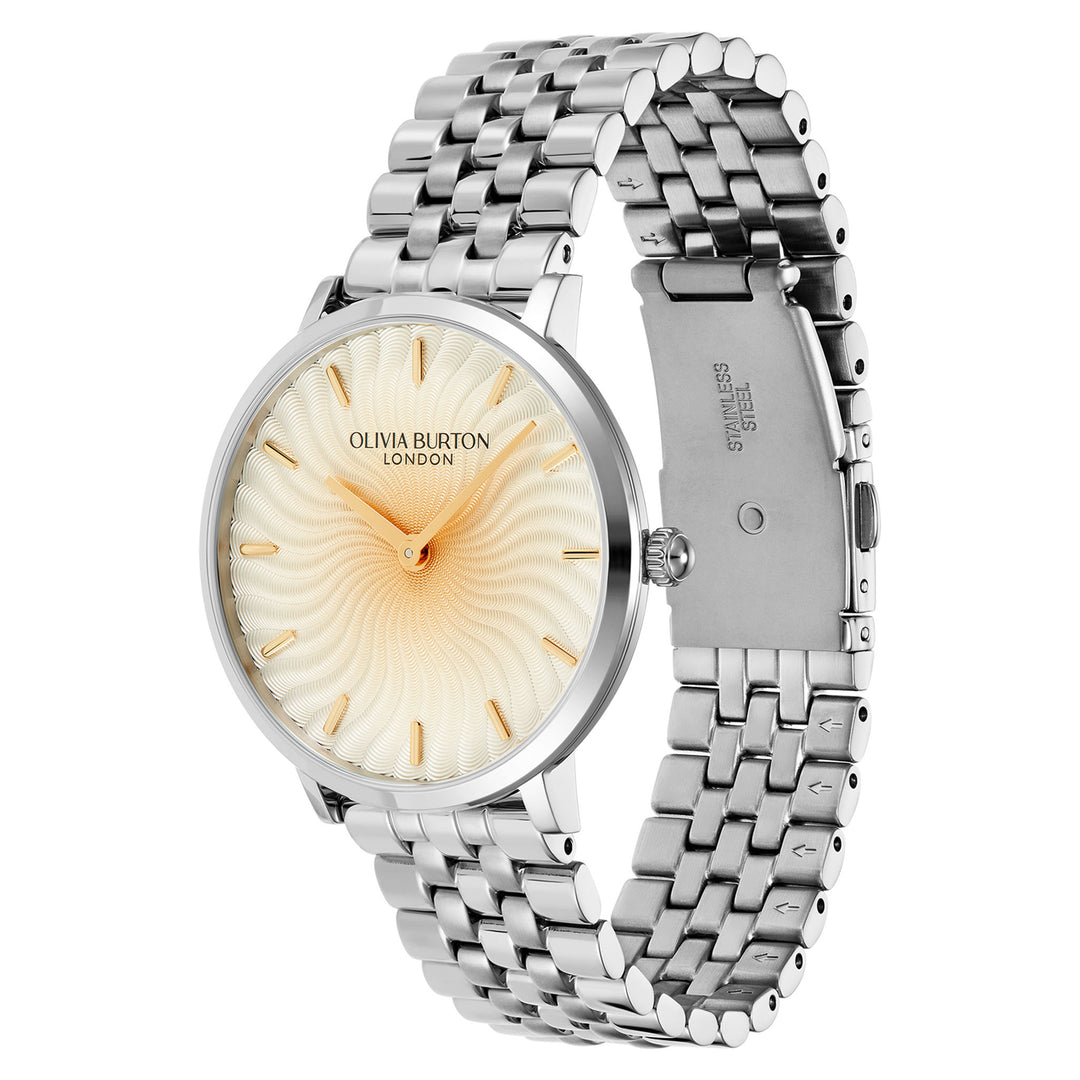 Olivia Burton Stainless Steel Light Gold Dial Women's Watch - 24000141