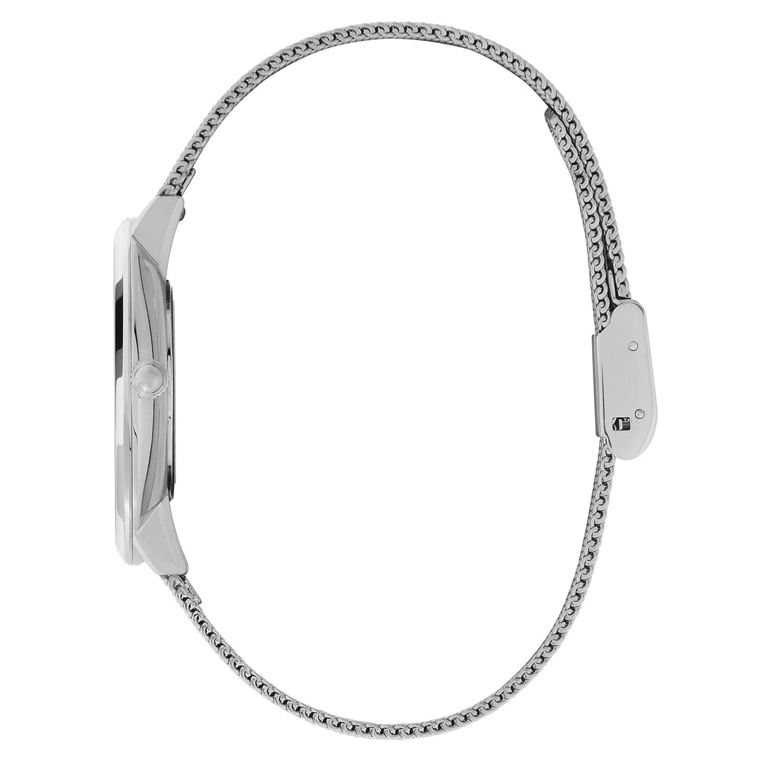 Olivia Burton Stainless Steel Mesh Silver White Dial Women's Watch - 24000146