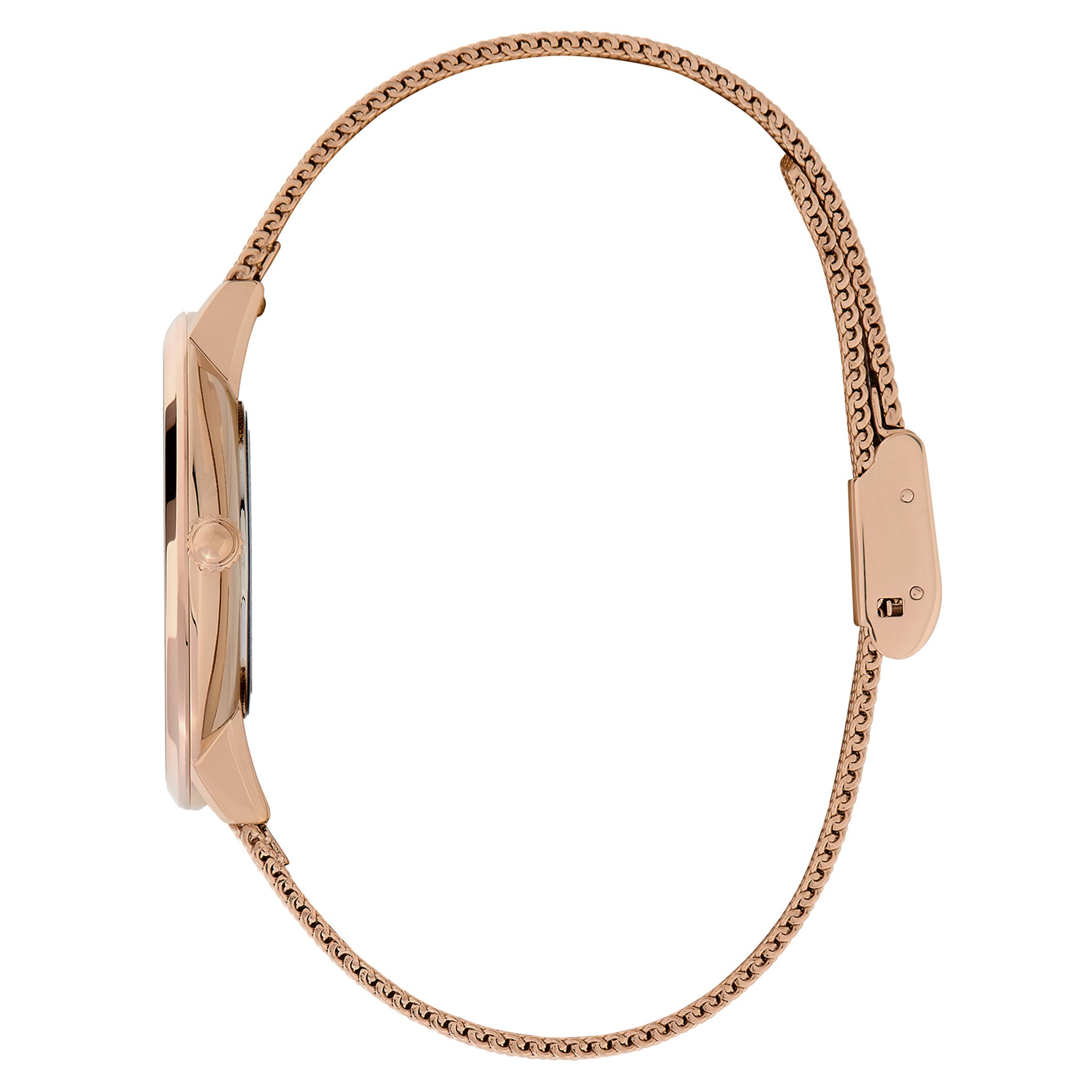 Olivia Burton Rose Gold Steel Mesh Women's Watch - 24000148