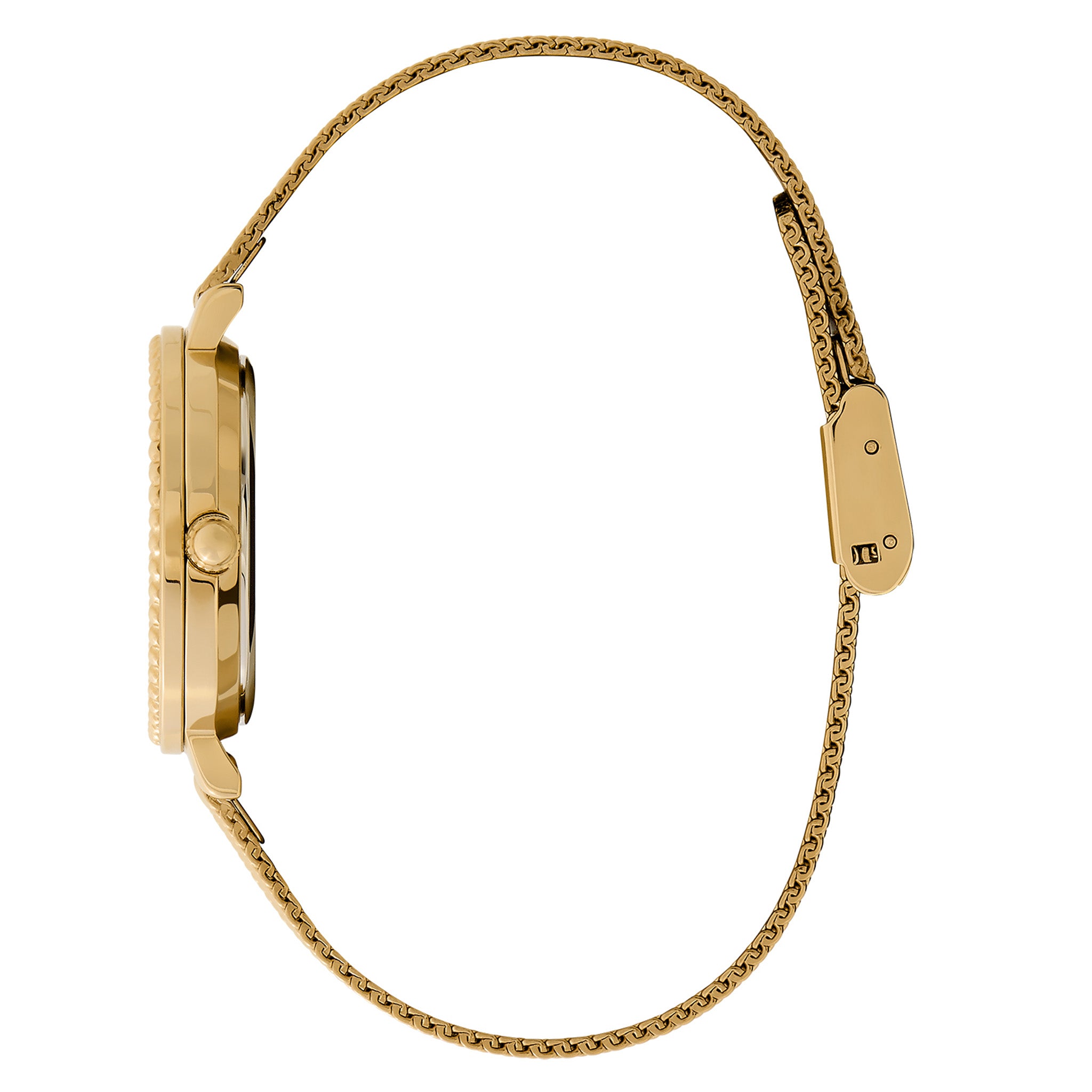 Olivia Burton Gold Steel Mesh Light Gold Dial Women's Watch - 24000161