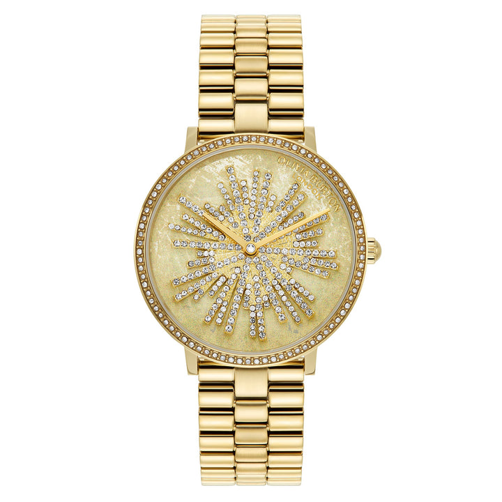 Olivia Burton Gold Steel Ivory Dial Women's Watch - 24000186