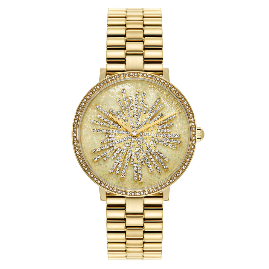 Olivia Burton Gold Steel Ivory Dial Women's Watch - 24000186