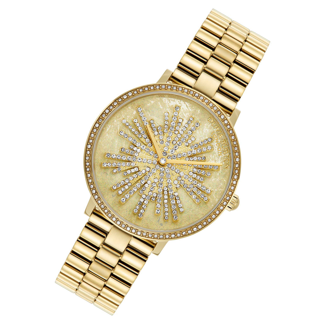 Olivia Burton Gold Steel Ivory Dial Women's Watch - 24000186