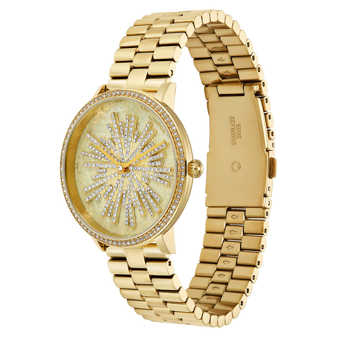 Olivia Burton Gold Steel Ivory Dial Women's Watch - 24000186