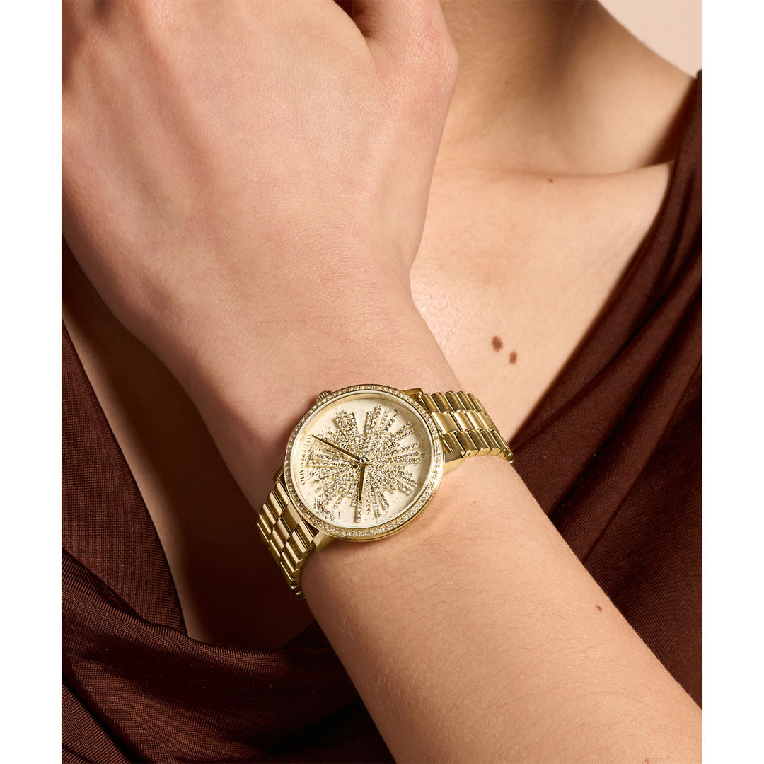 Olivia Burton Gold Steel Ivory Dial Women's Watch - 24000186