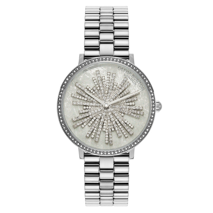 Olivia Burton Stainless Steel Light Grey Dial Women's Watch - 24000187