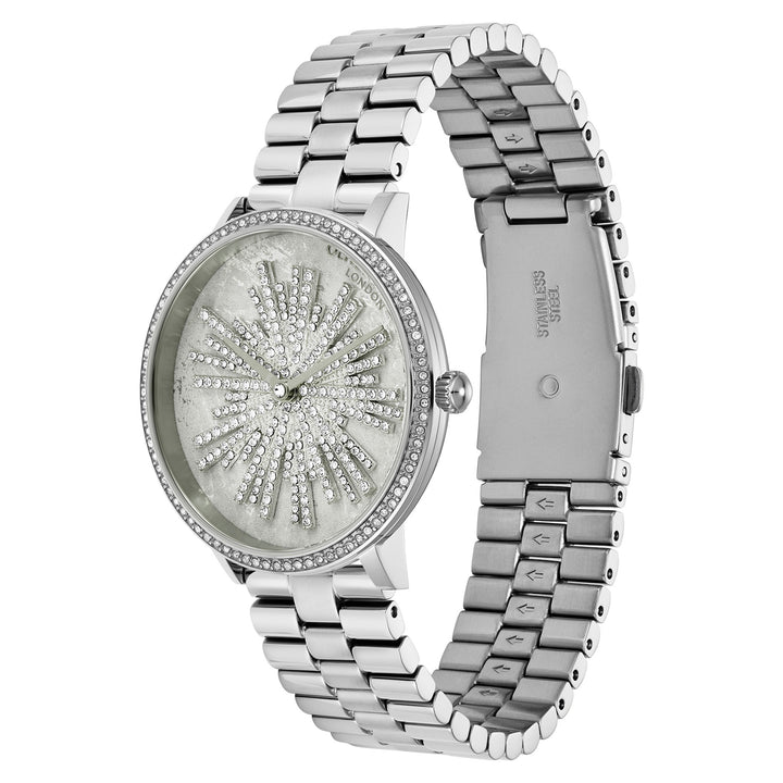 Olivia Burton Stainless Steel Light Grey Dial Women's Watch - 24000187