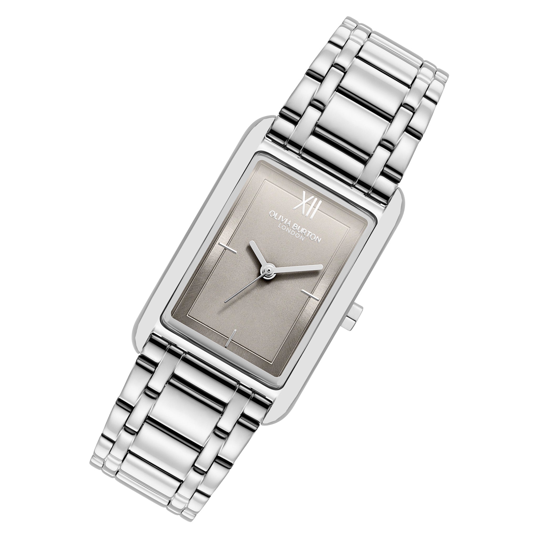 Olivia Burton Stainless Steel Earl Grey Dial Women's Watch - 24000194
