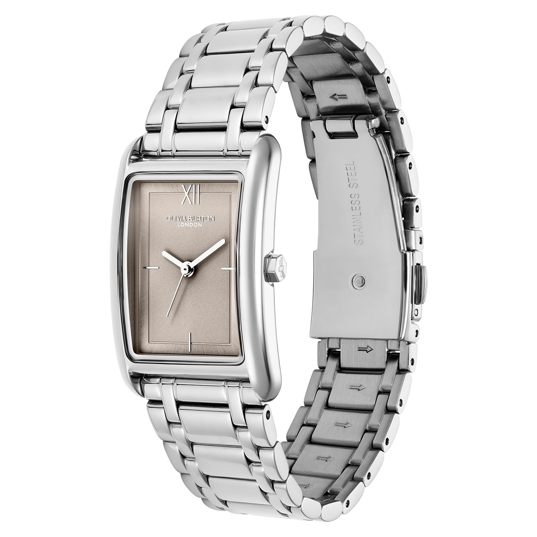 Olivia Burton Stainless Steel Earl Grey Dial Women's Watch - 24000194