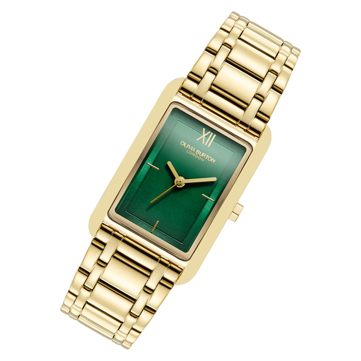 Olivia Burton Gold Steel Forest Green Dial Women's Watch - 24000195