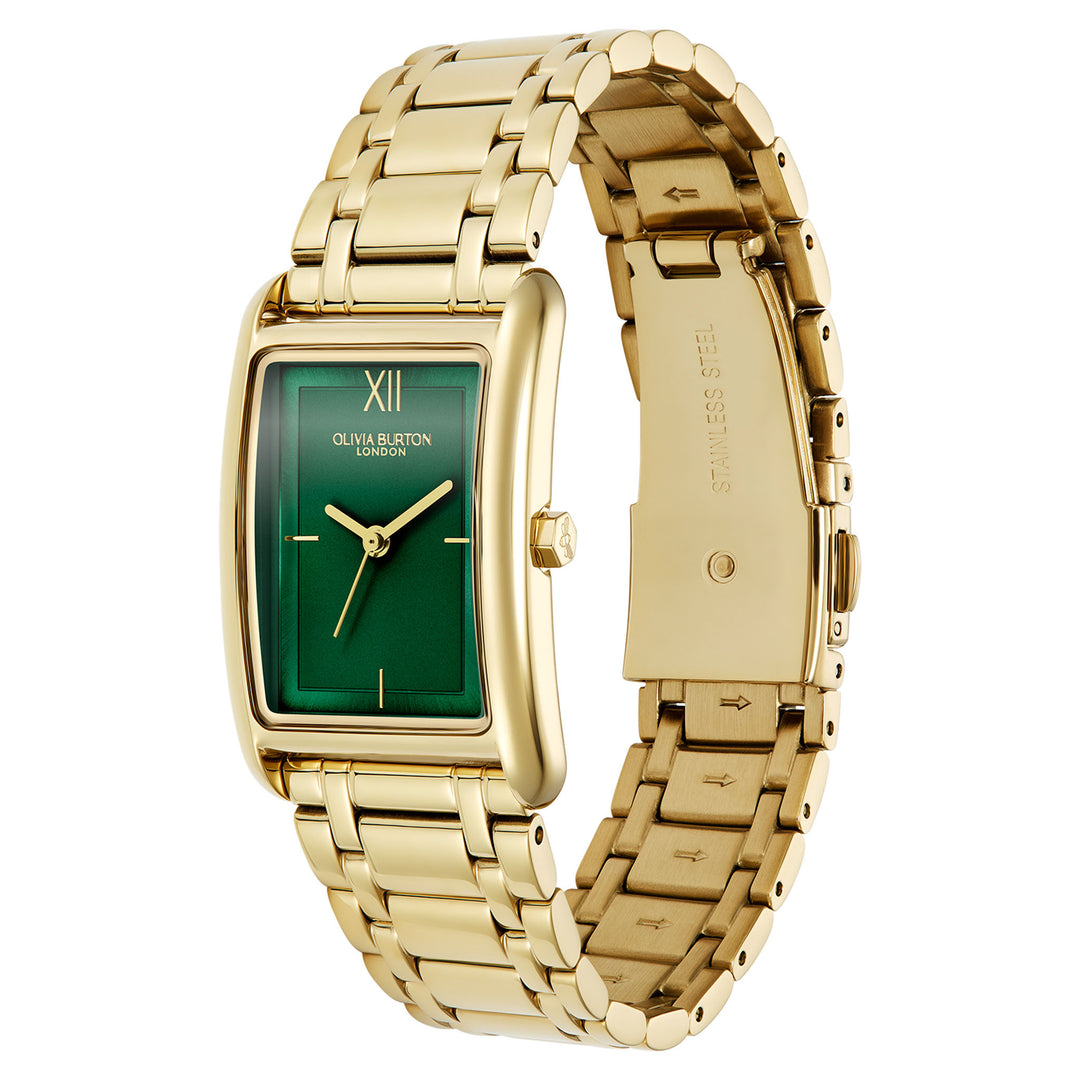 Olivia Burton Gold Steel Forest Green Dial Women's Watch - 24000195