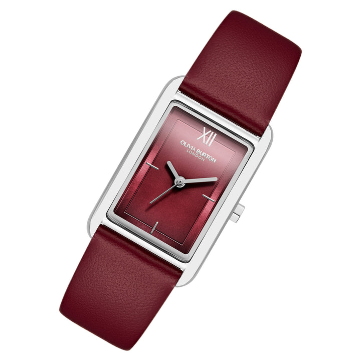 Olivia Burton Cranberry Leather Women's Watch - 24000198