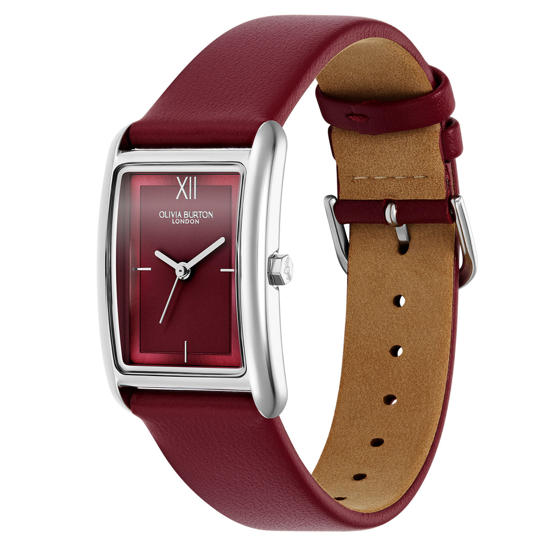 Olivia Burton Cranberry Leather Women's Watch - 24000198