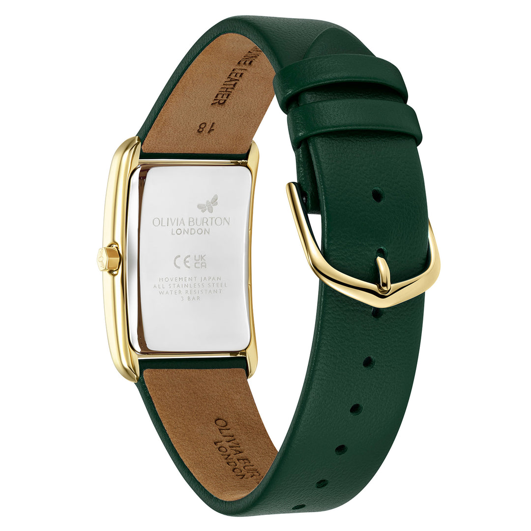 Olivia Burton Green Forest Leather Women's Watch - 24000199