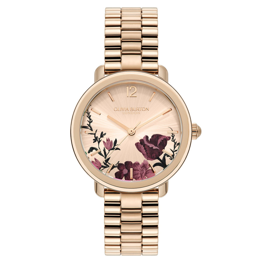 Olivia Burton Rose Gold Steel Light Blush Dial Women's Watch - 24000207