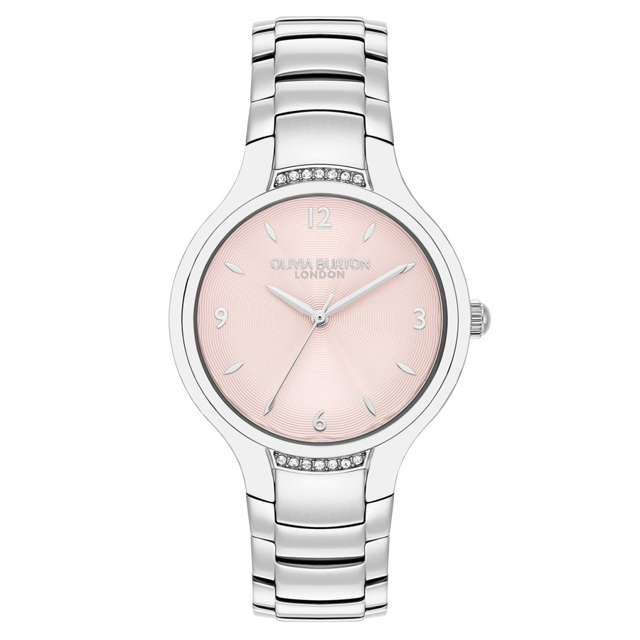 Olivia Burton Stainless Steel Light Blush Dial Women's Watch - 24000208