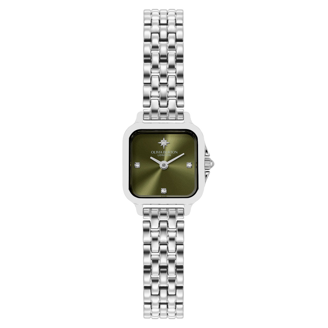 Olivia Burton Stainless Steel Sage Dial Women's Watch - 24000255