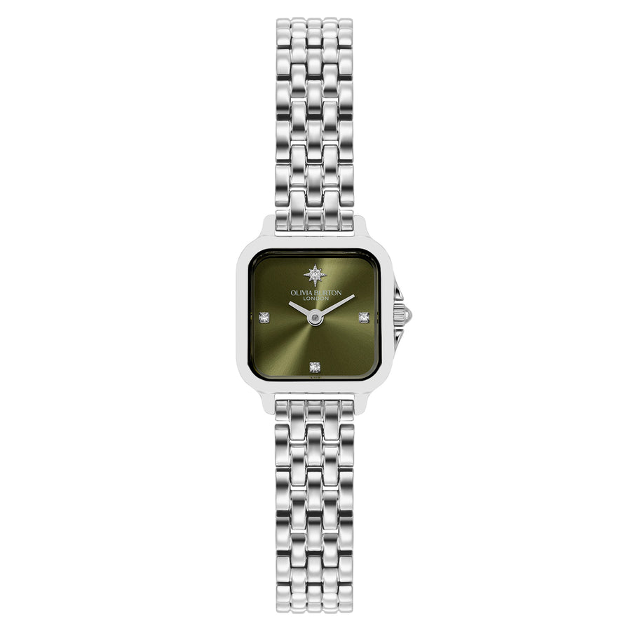 Olivia Burton Stainless Steel Sage Dial Women's Watch - 24000255