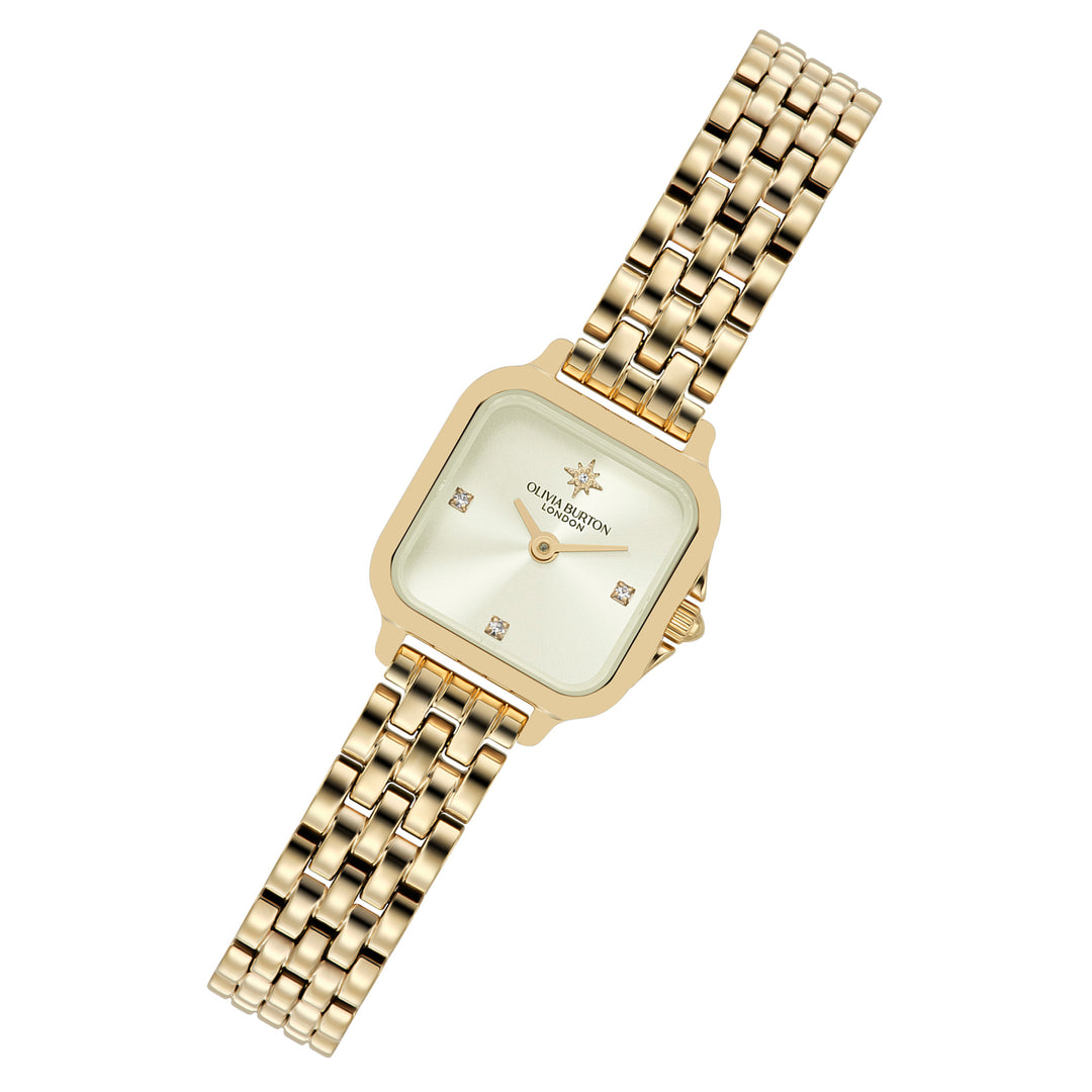 Olivia Burton Gold Steel Ivory Dial Women's Watch - 24000257