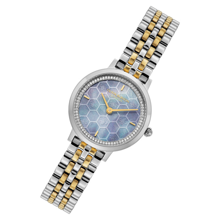 Olivia Burton Two-tone Steel Blue Dial Women's Watch - 24000264