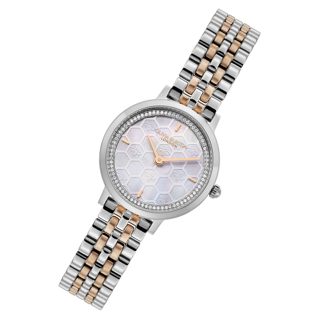 Olivia Burton Two-tone Steel Grey Dial Women's Watch - 24000265