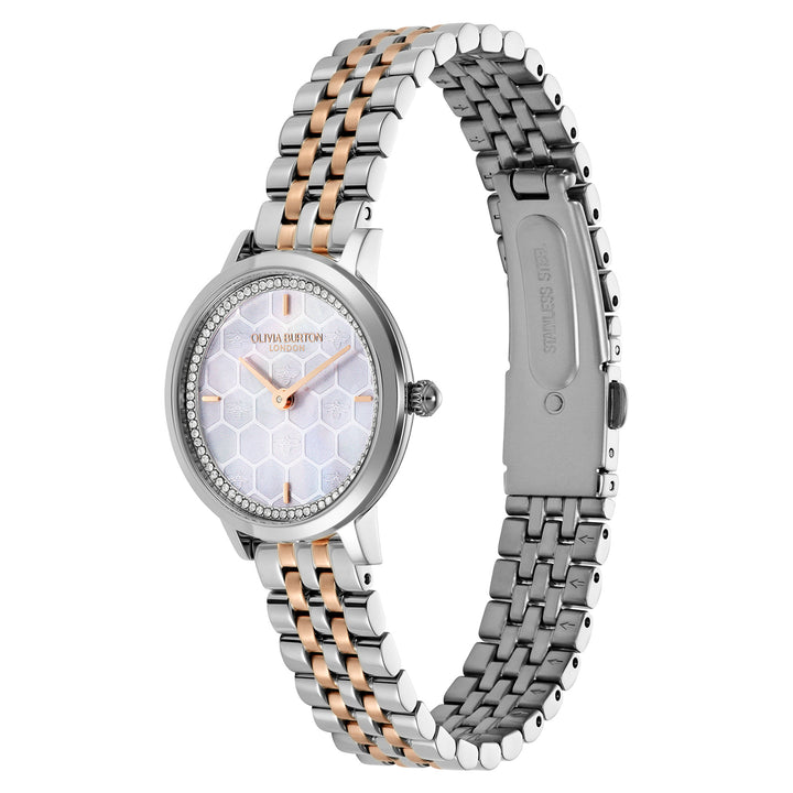 Olivia Burton Two-tone Steel Grey Dial Women's Watch - 24000265