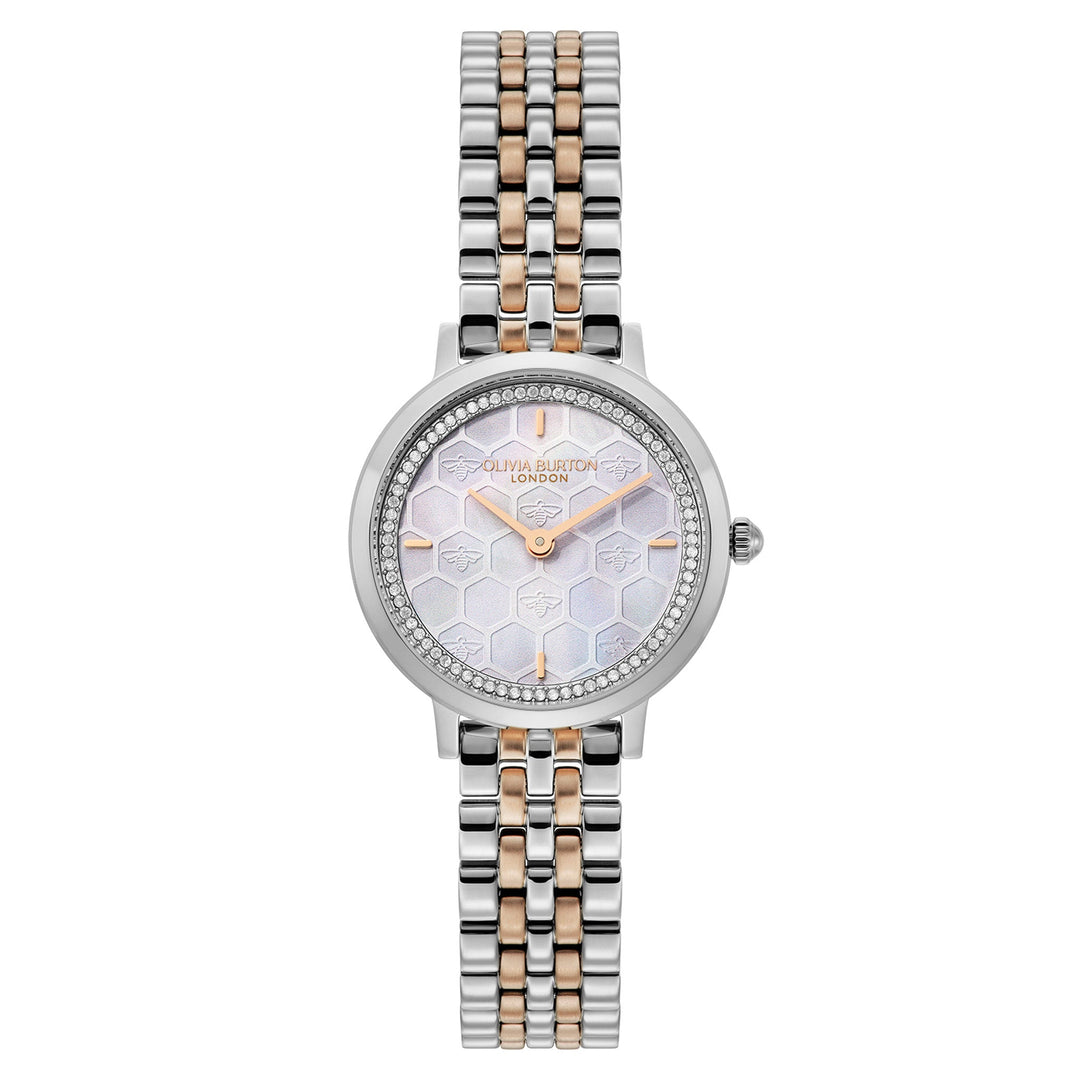 Olivia Burton Two-tone Steel Grey Dial Women's Watch - 24000265