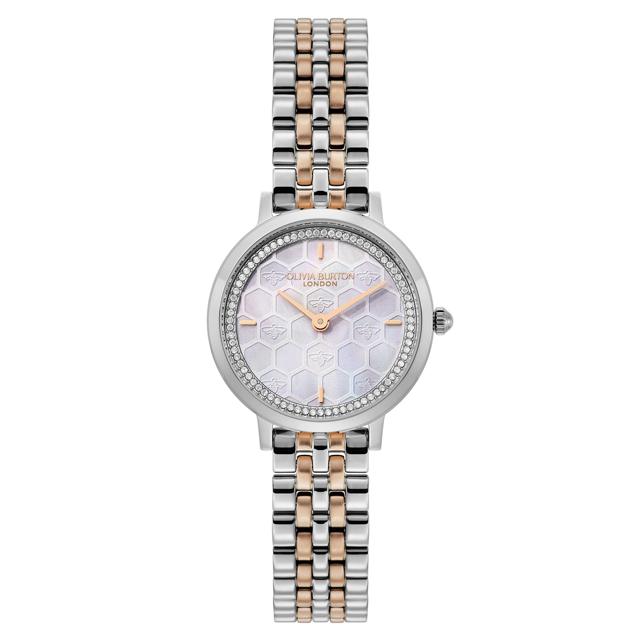 Olivia Burton Two-tone Steel Grey Dial Women's Watch - 24000265
