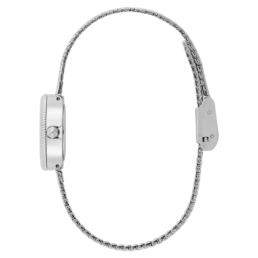 Olivia Burton Stainless Steel Silver White Dial Women's Watch - 24000278