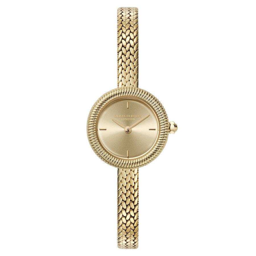 Olivia Burton Gold Steel Light Gold Dial Women's Watch - 24000279