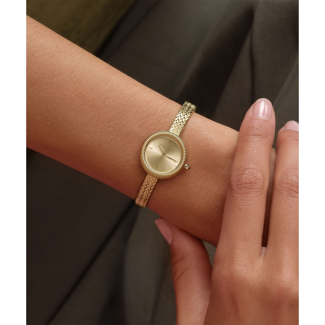 Olivia Burton Gold Steel Light Gold Dial Women's Watch - 24000279