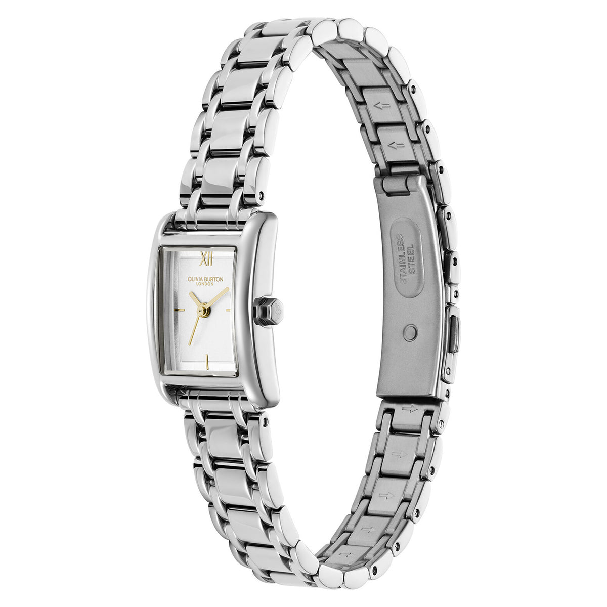 Olivia Burton Stainless Steel Silver White Dial Women's Watch - 24000281
