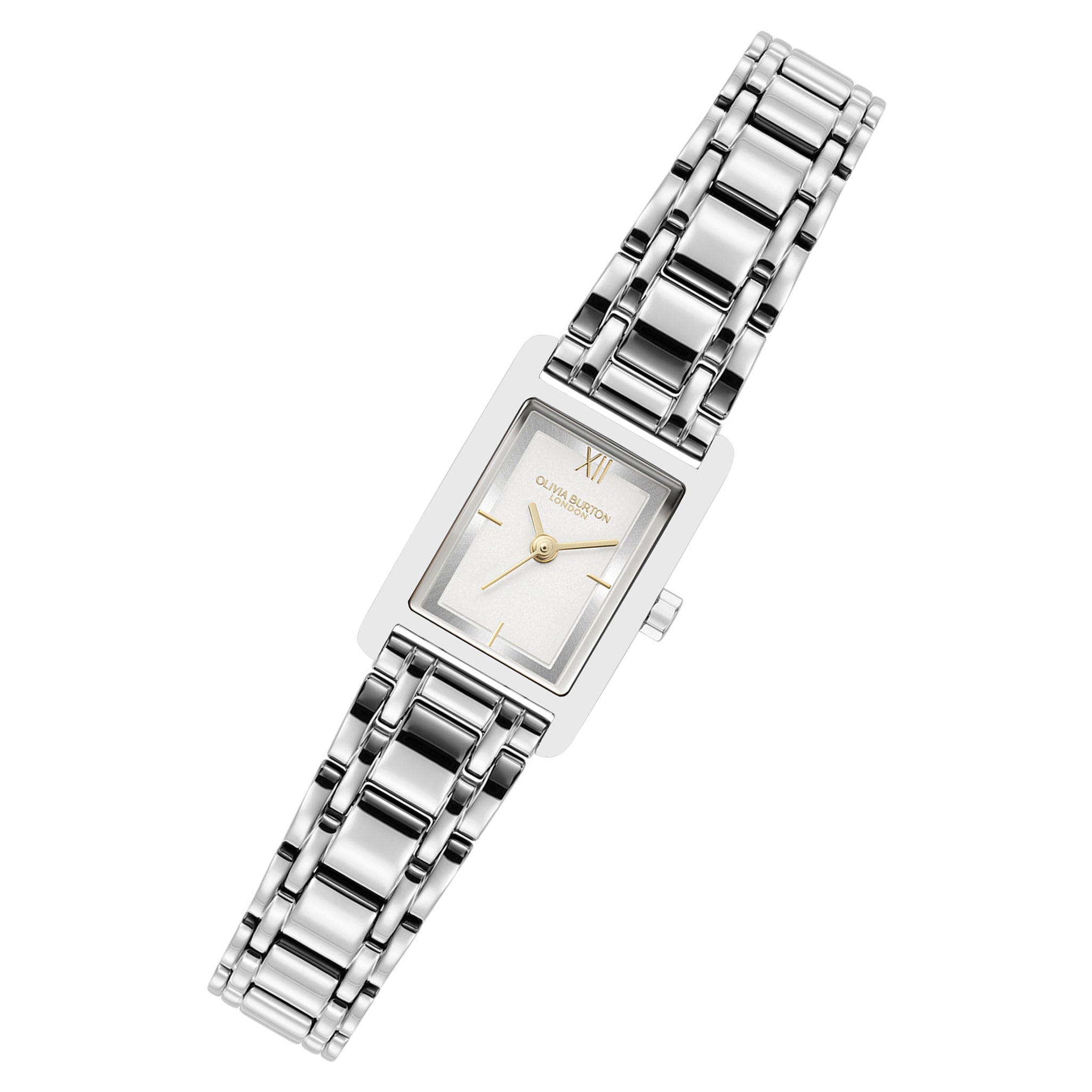 Olivia Burton Stainless Steel Silver White Dial Women's Watch - 24000281