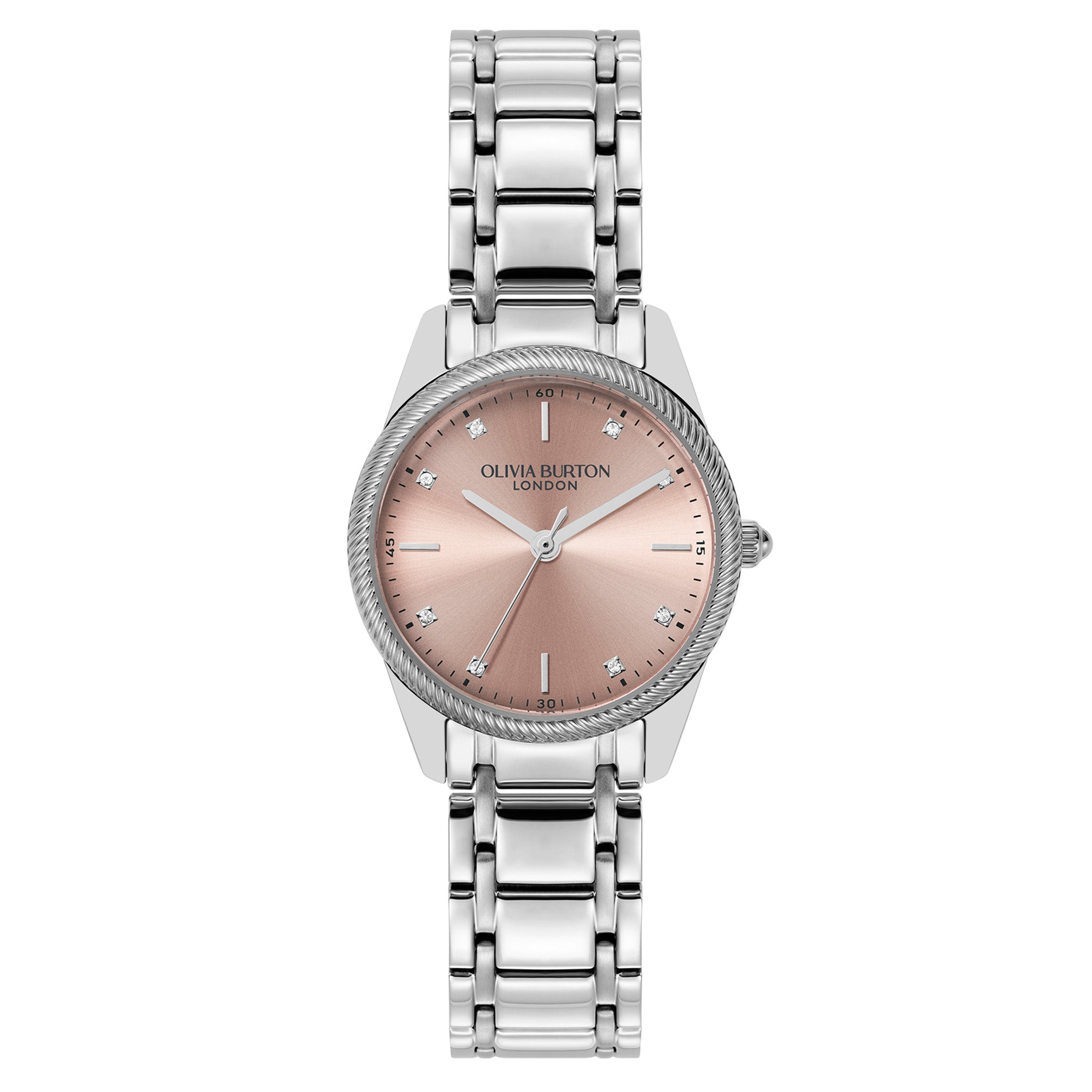 Olivia Burton Stainless Steel Blush Dial Women's Watch - 24000289