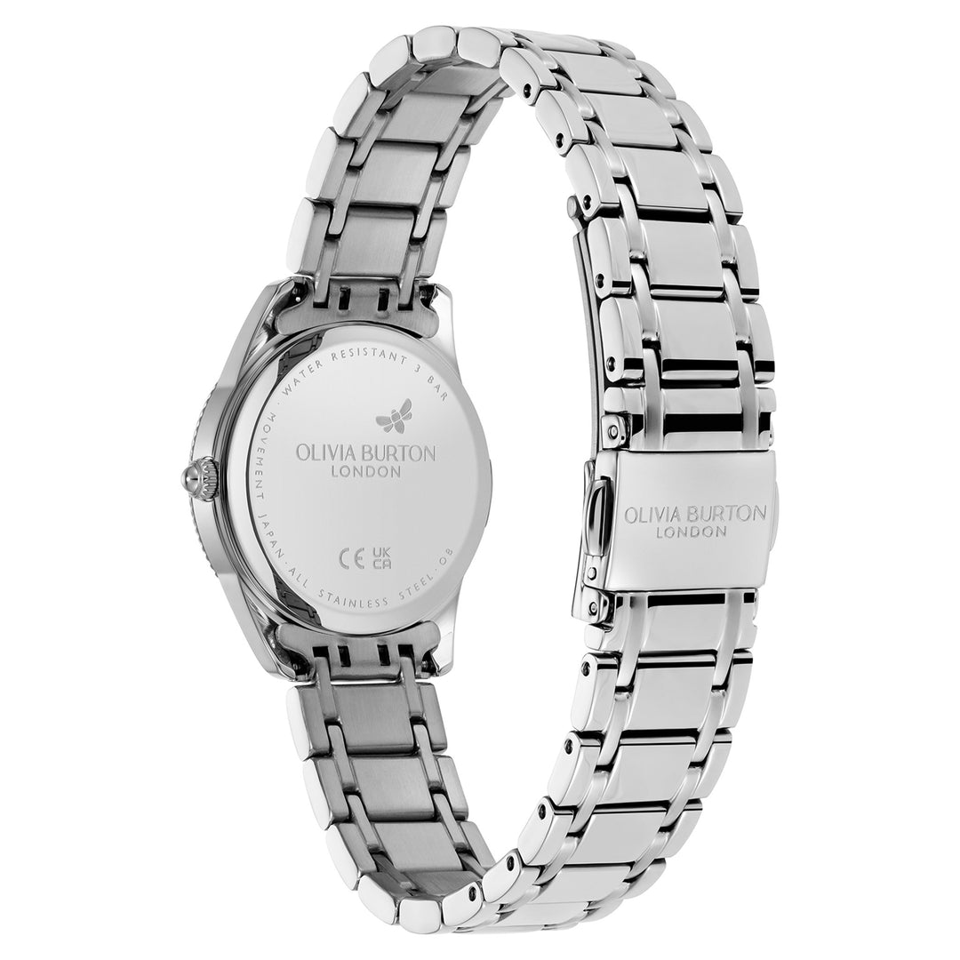 Olivia Burton Stainless Steel Blush Dial Women's Watch - 24000289