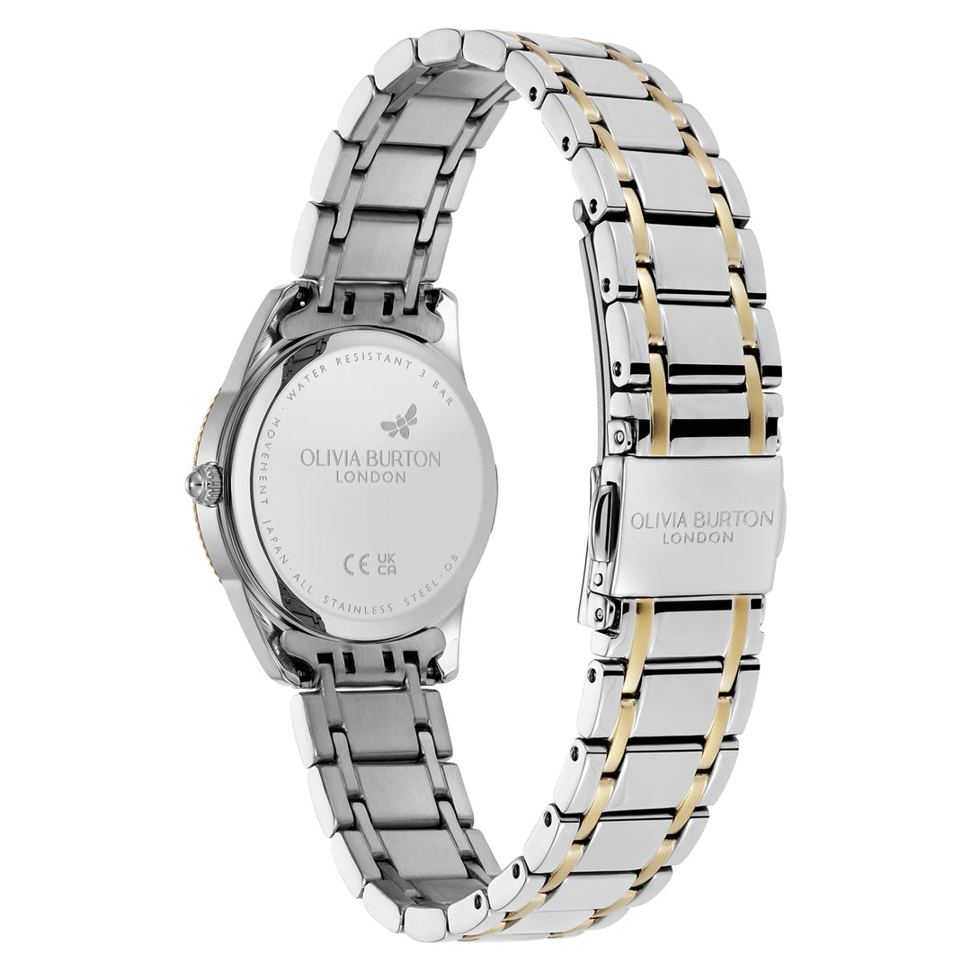 Olivia Burton Two-Tone Steel Forest Green Dial Women's Watch - 24000292