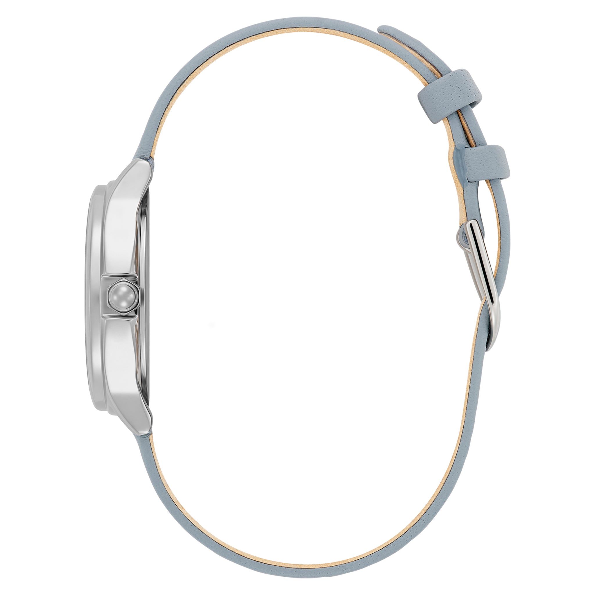 Olivia Burton Leather Chalk Blue Dial Women's Watch - 24000343
