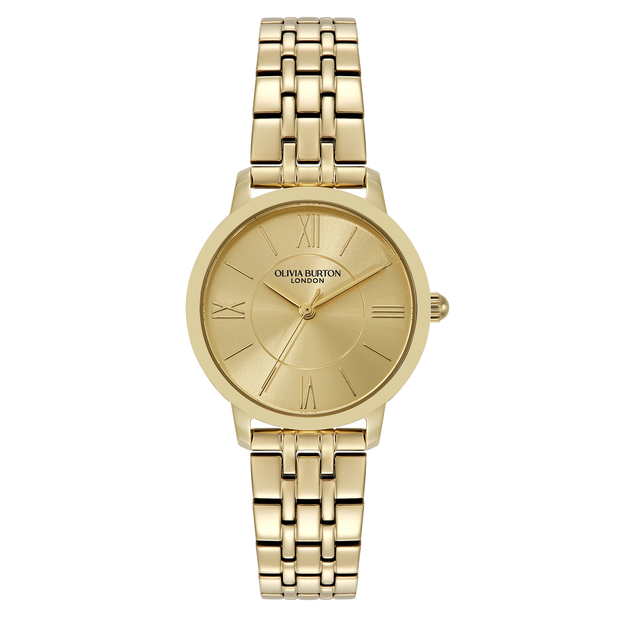 Olivia Burton Gold Steel Champagne Dial Women's Watch - 24000350