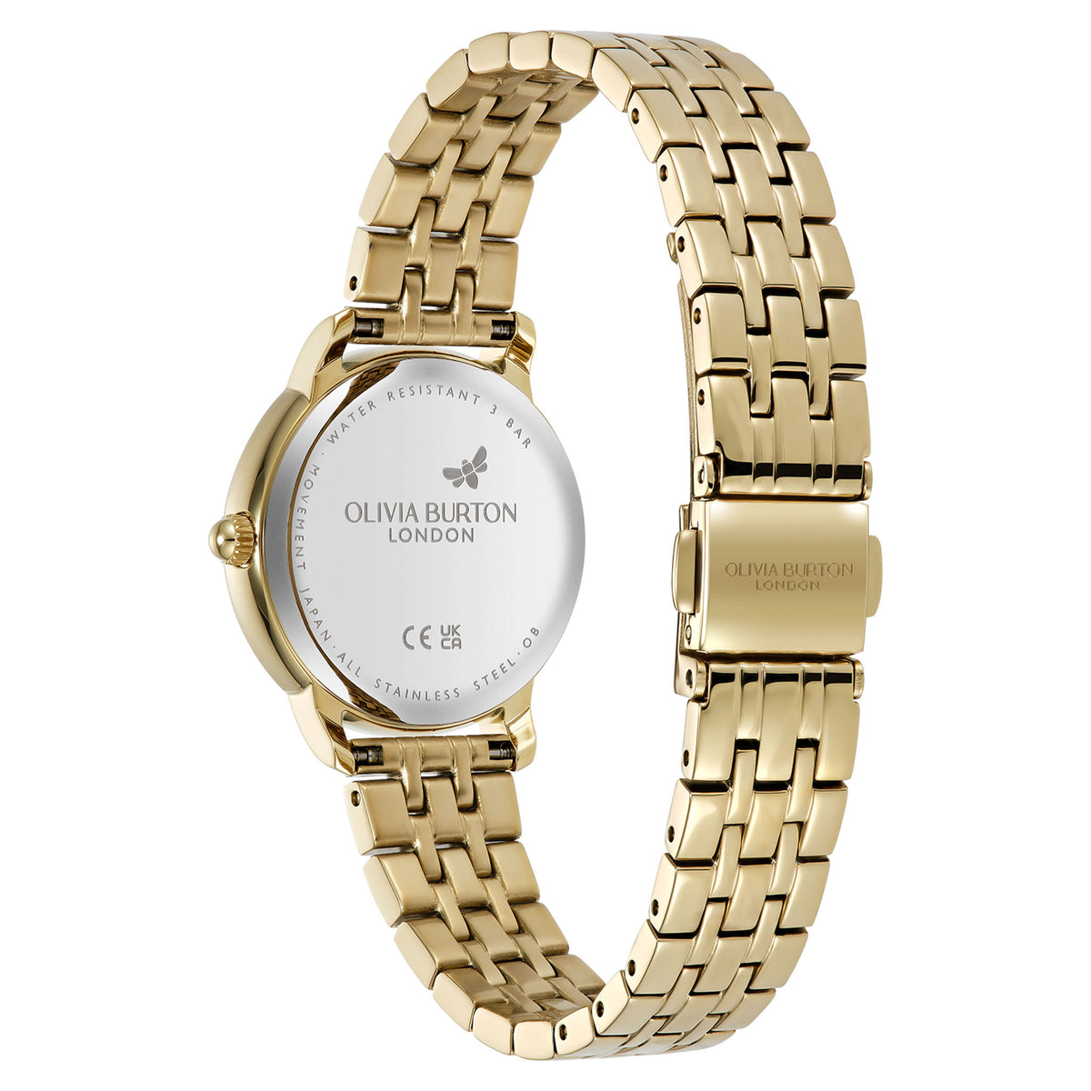 Olivia Burton Gold Steel Champagne Dial Women's Watch - 24000350